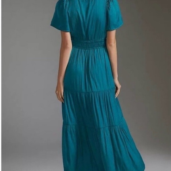 Anthropologie Teal Maxi Dress - Picture 5 of 7